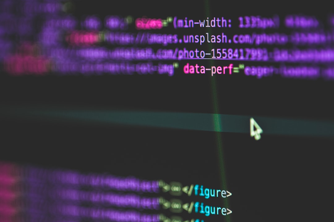 a blurry image of a computer screen with text